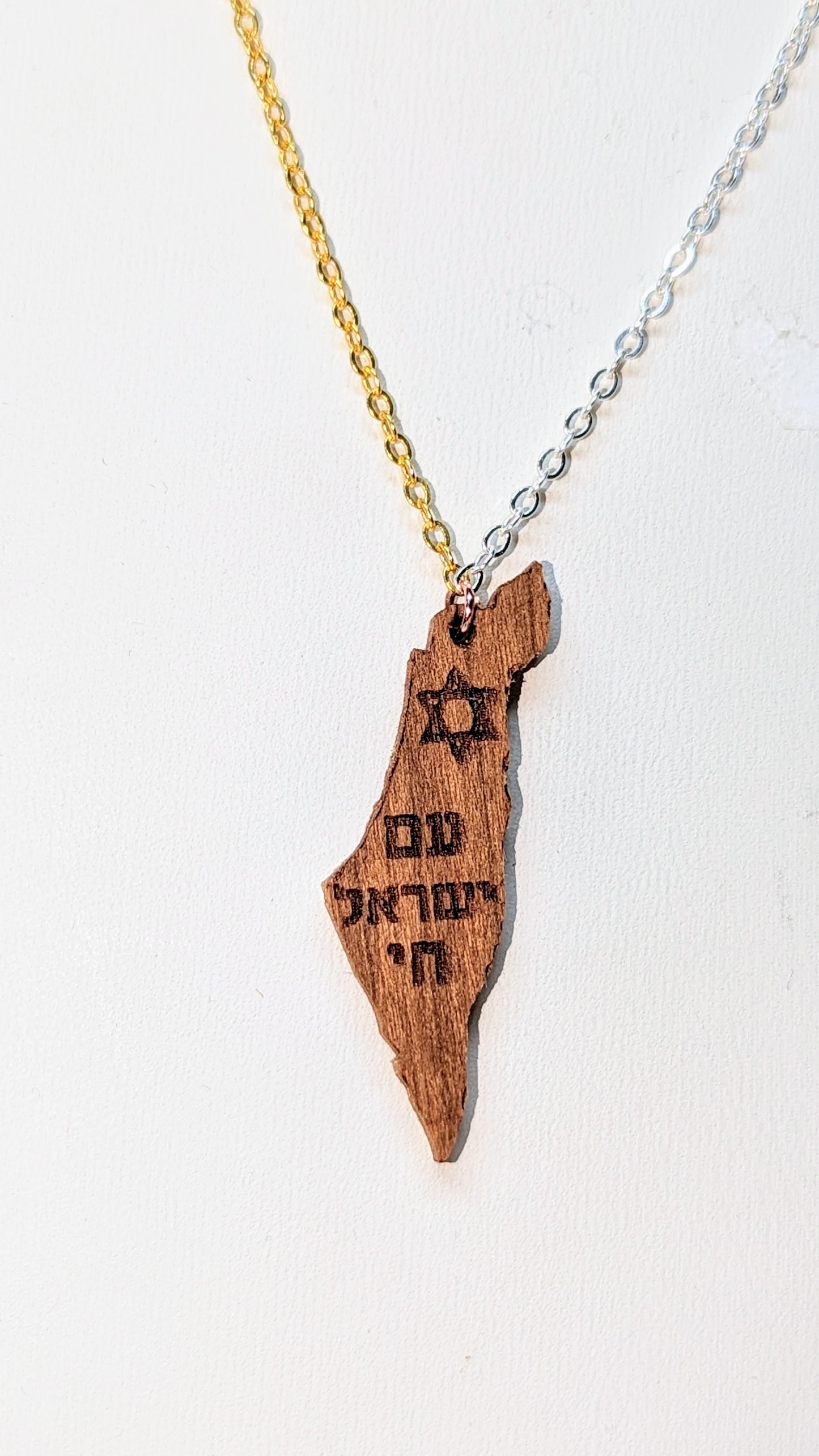 Israel Map Necklace